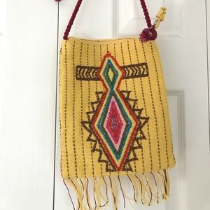 Embroidered Ethnic Yellow crossbody